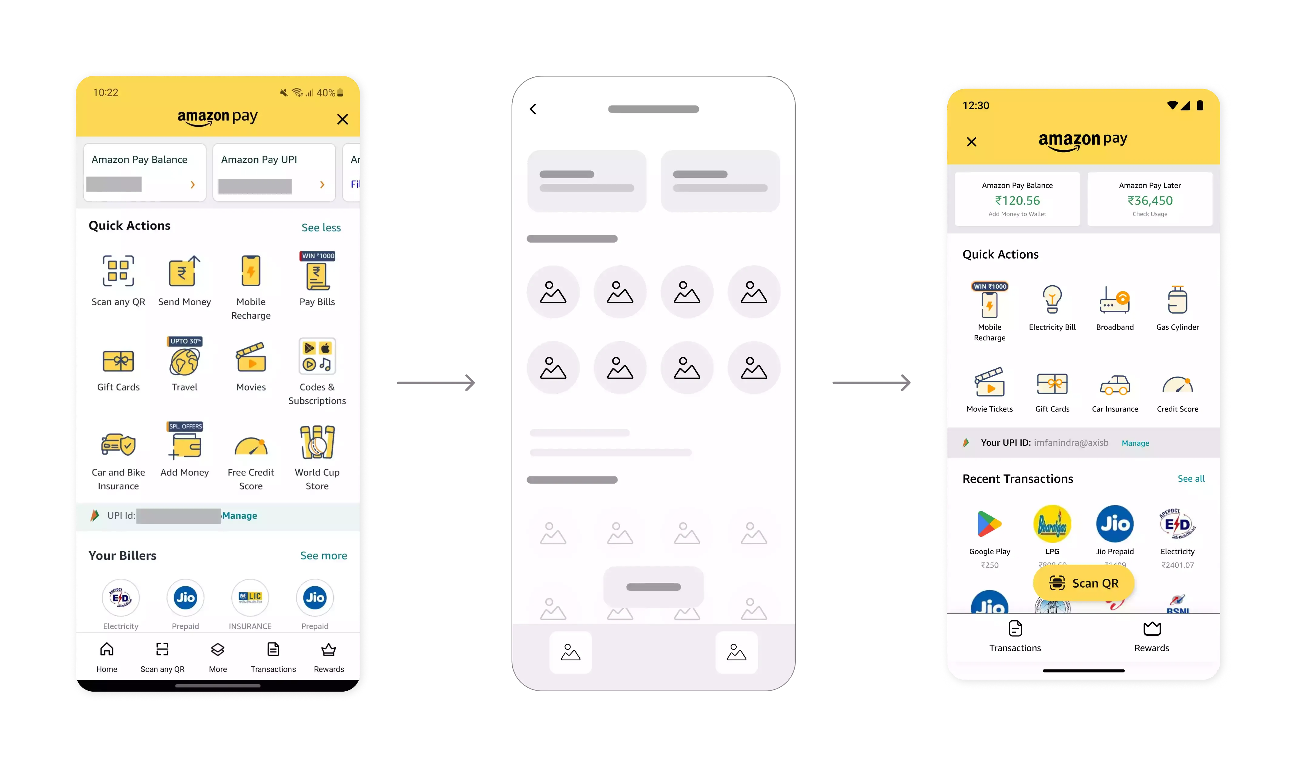 Pay Section UI