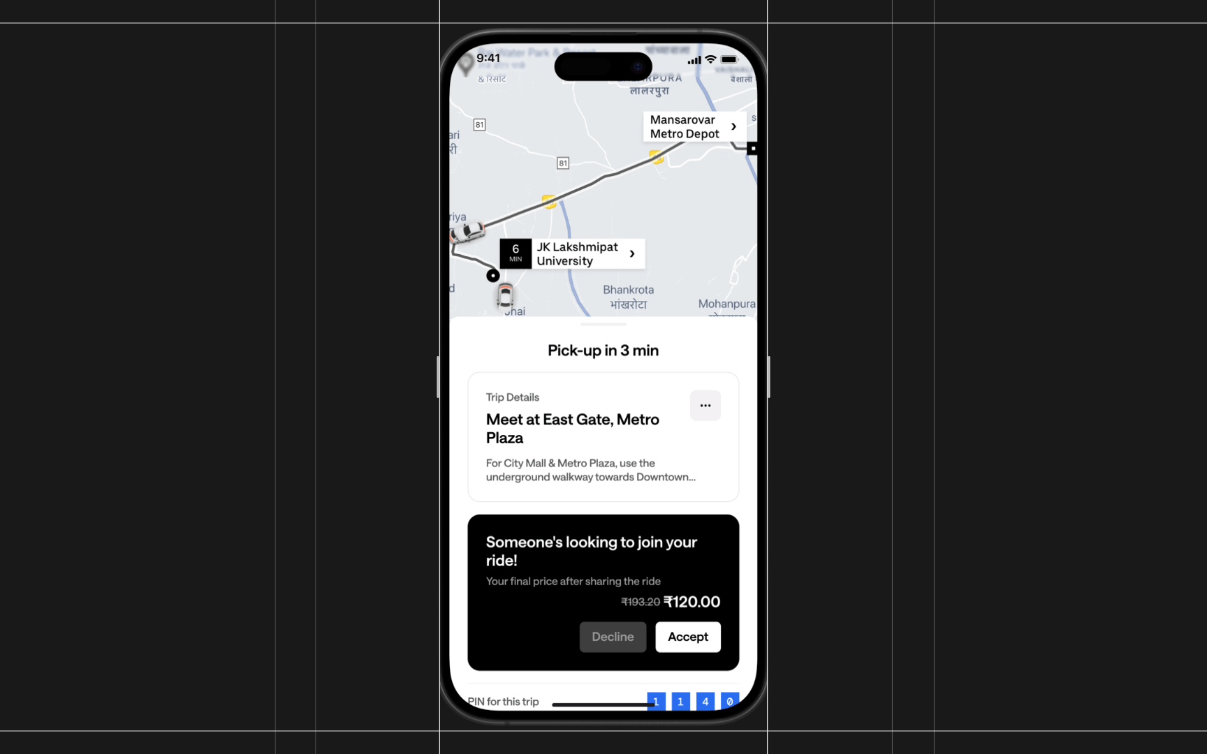 Uber Dynamic Carpooling